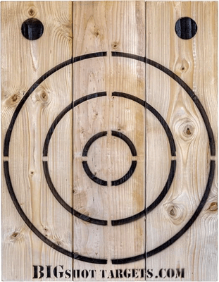 Axe Target - Stackable wooden axe target with replaceable bulls...