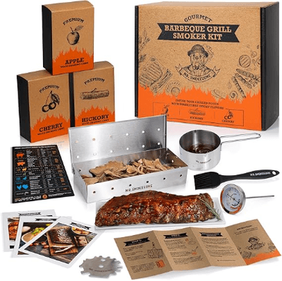 BBQ Smoker Kit - Complete smoker kit for backyard low-and-slow barb...